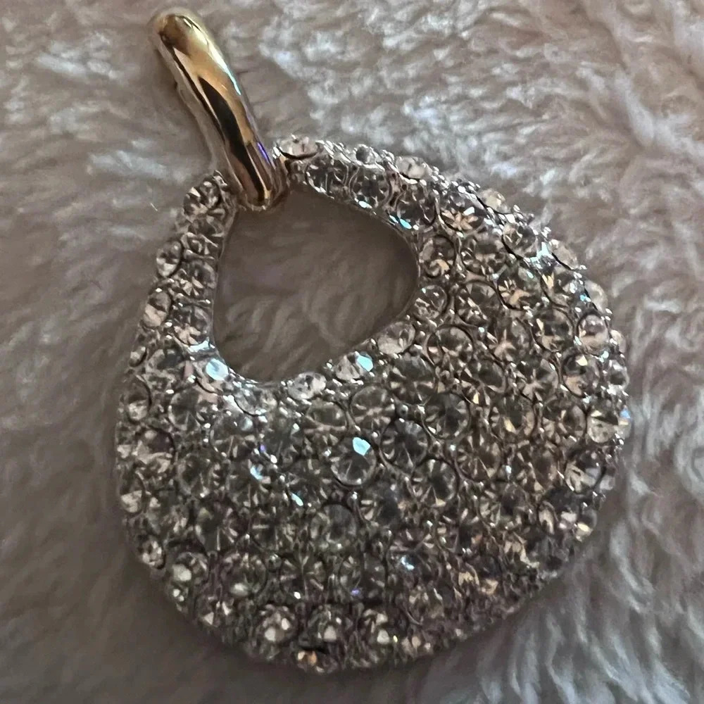 Nolan Miller Signed Pave Crystal Pendant